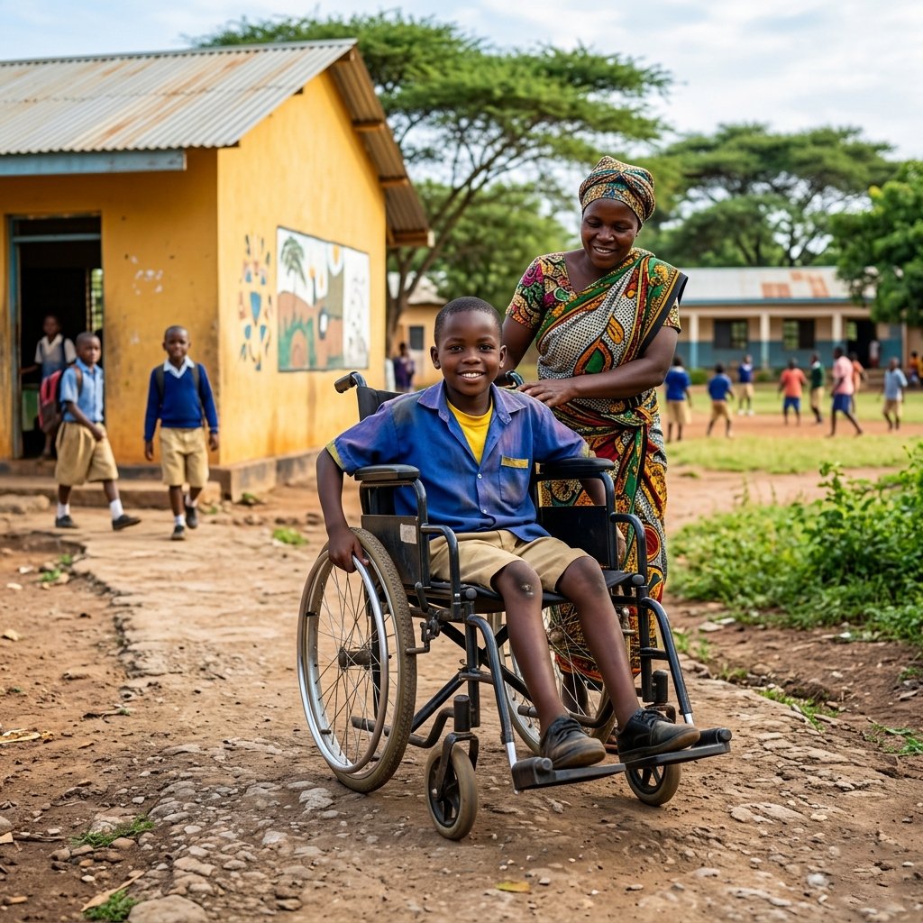 Children with Disabilities (Wheelchairs) Wifishe Foumdation